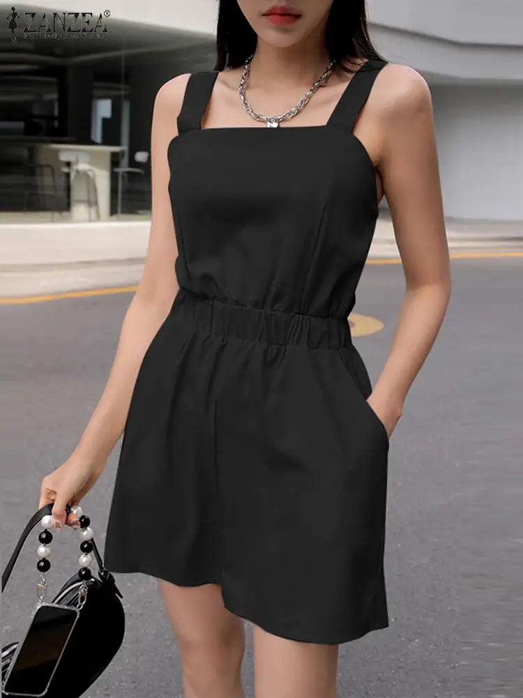 Holiday Spaghetti Strap Jumpsuit ZANZEA 2023 Summer Women Shorts Playsuit Fashion Suspender Solid Overalls Casual Korean Rompers
Holiday Spaghetti Strap Jumpsuit ZANZEA 2023 Summer Women Shorts Playsuit Fashion Suspender Solid Overalls Casual Korean Rompers