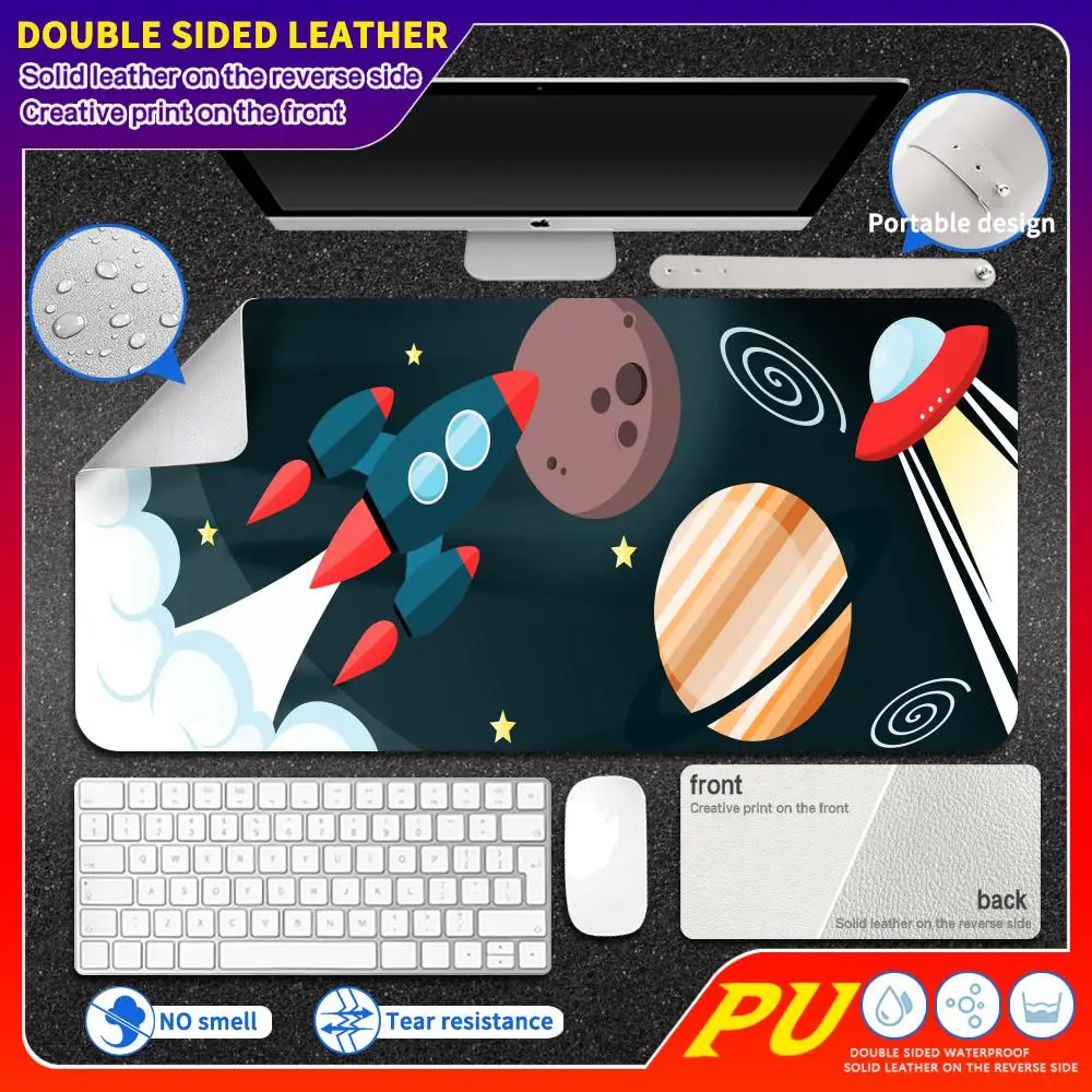 Galaxy Space Universe Mouse Pad PU Large Double sided leather mouse pad light luxury anti slip and waterproof Study desk pad
Galaxy Space Universe Mouse Pad PU Large Double sided leather mouse pad light luxury anti slip and waterproof Study desk pad