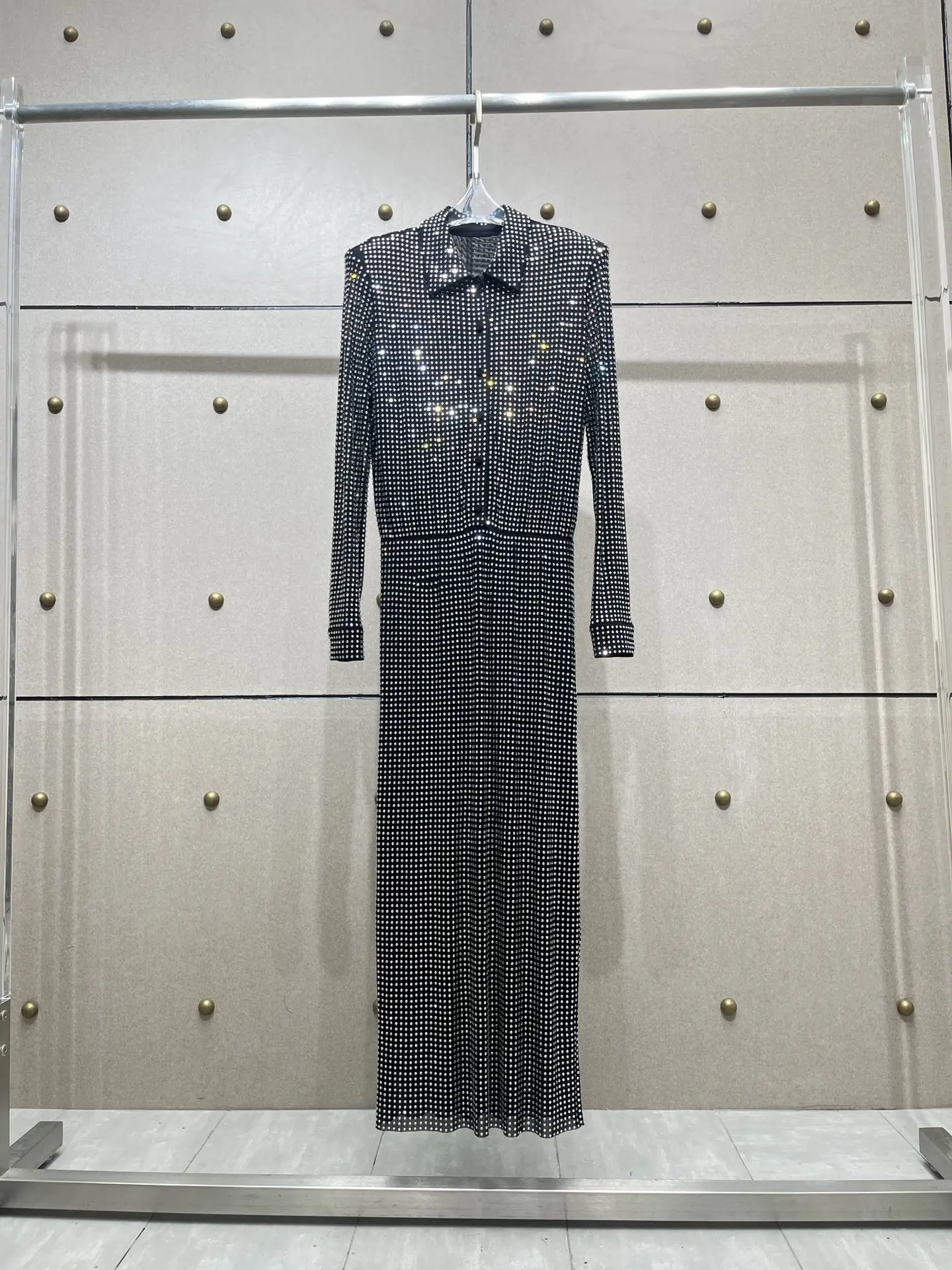 2023 Autumn/Winter Fashion New Women's Clothing Lapel Rhinestone Dress 0905
2023 Autumn/Winter Fashion New Women's Clothing Lapel Rhinestone Dress 0905