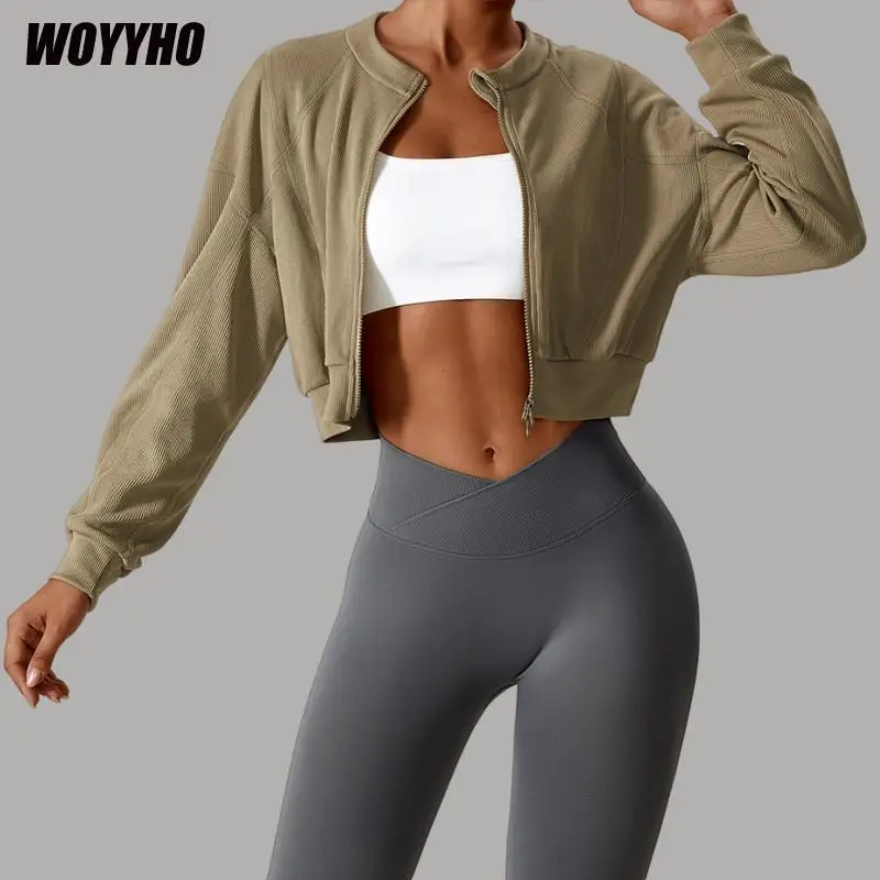 WOYYHO Yoga Shirts Running Top Women Long Sleeves Loose Sports Windbreaker Autumn Warm Casual Gym Clothing Top Workout Coat
WOYYHO Yoga Shirts Running Top Women Long Sleeves Loose Sports Windbreaker Autumn Warm Casual Gym Clothing Top Workout Coat