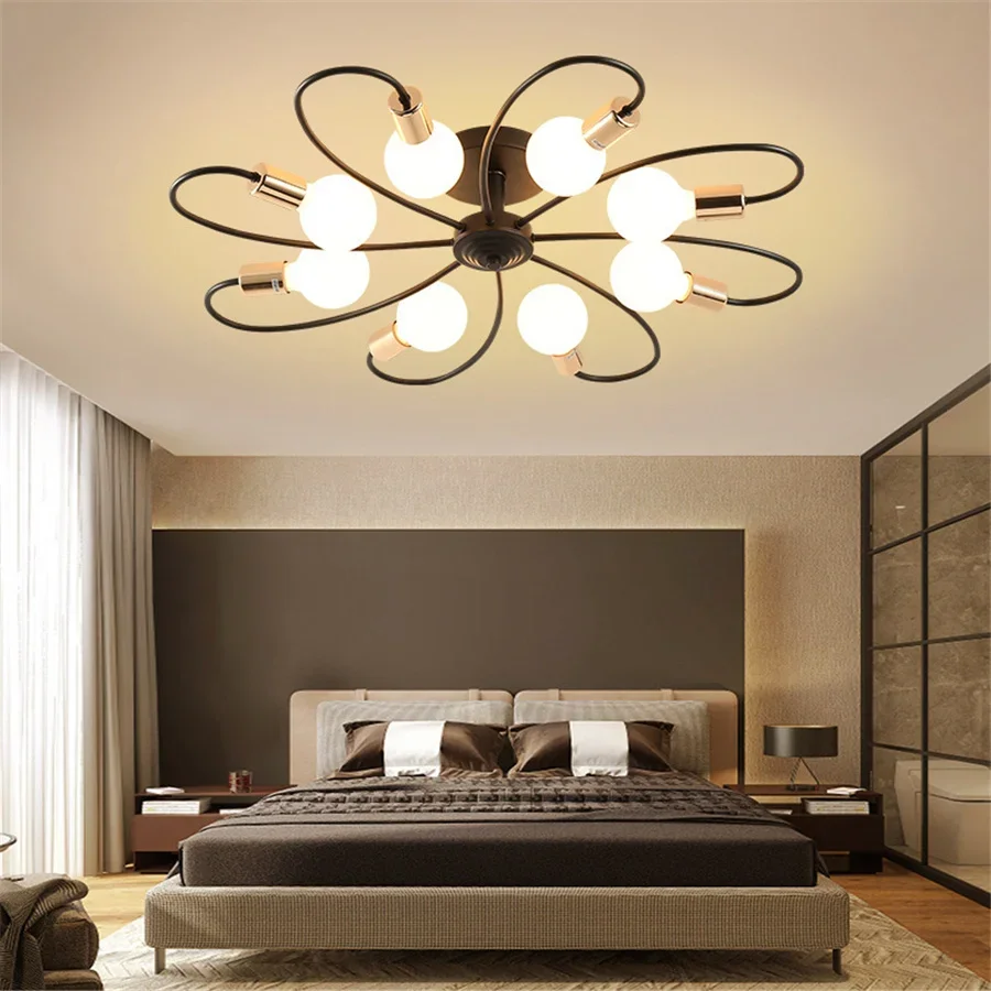 Nordic LED Chandeliers Minimalist E27 3/6/8 Heads Ceiling Lamps for Living Room Bedroom Study Hotel Restaurant Room Lighting
Nordic LED Chandeliers Minimalist E27 3/6/8 Heads Ceiling Lamps for Living Room Bedroom Study Hotel Restaurant Room Lighting
