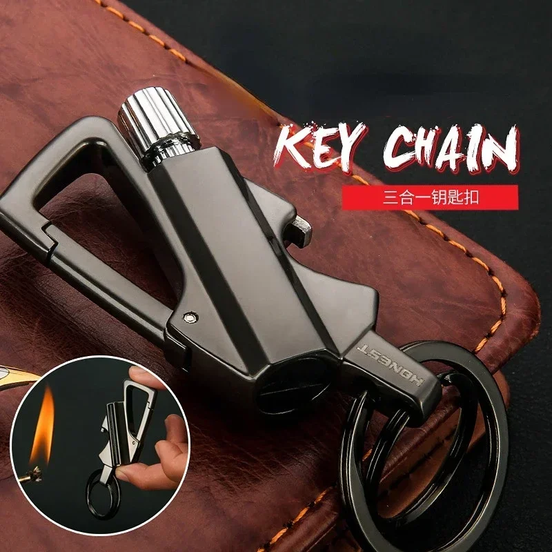 

10000 Match Keychain Kerosene Lighter, Cool Torch Cigarette Lighters, Creative Portable Smoking Accessories, Smoke Gifts For Men