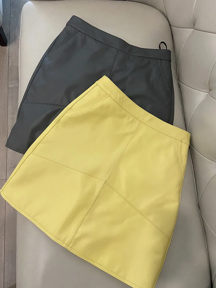 Korean Fashion Leather Mini Skirts For Women High Waist 2023 Spring Summer A Line Skirt Casual Style High Quality
Korean Fashion Leather Mini Skirts For Women High Waist 2023 Spring Summer A Line Skirt Casual Style High Quality