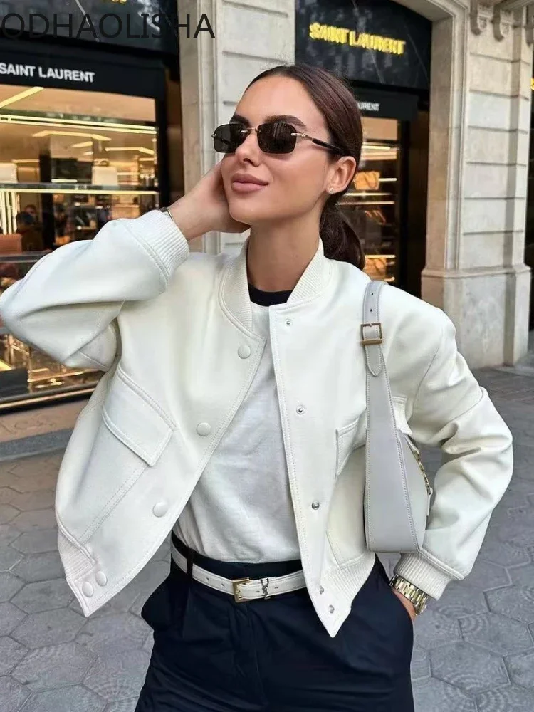 Jackets for Women Street Hipsters 2023 Autumn Winter New in Woman Clothing Loose Pocket Stand-up Collar Single-breasted Coat
Jackets for Women Street Hipsters 2023 Autumn Winter New in Woman Clothing Loose Pocket Stand-up Collar Single-breasted Coat