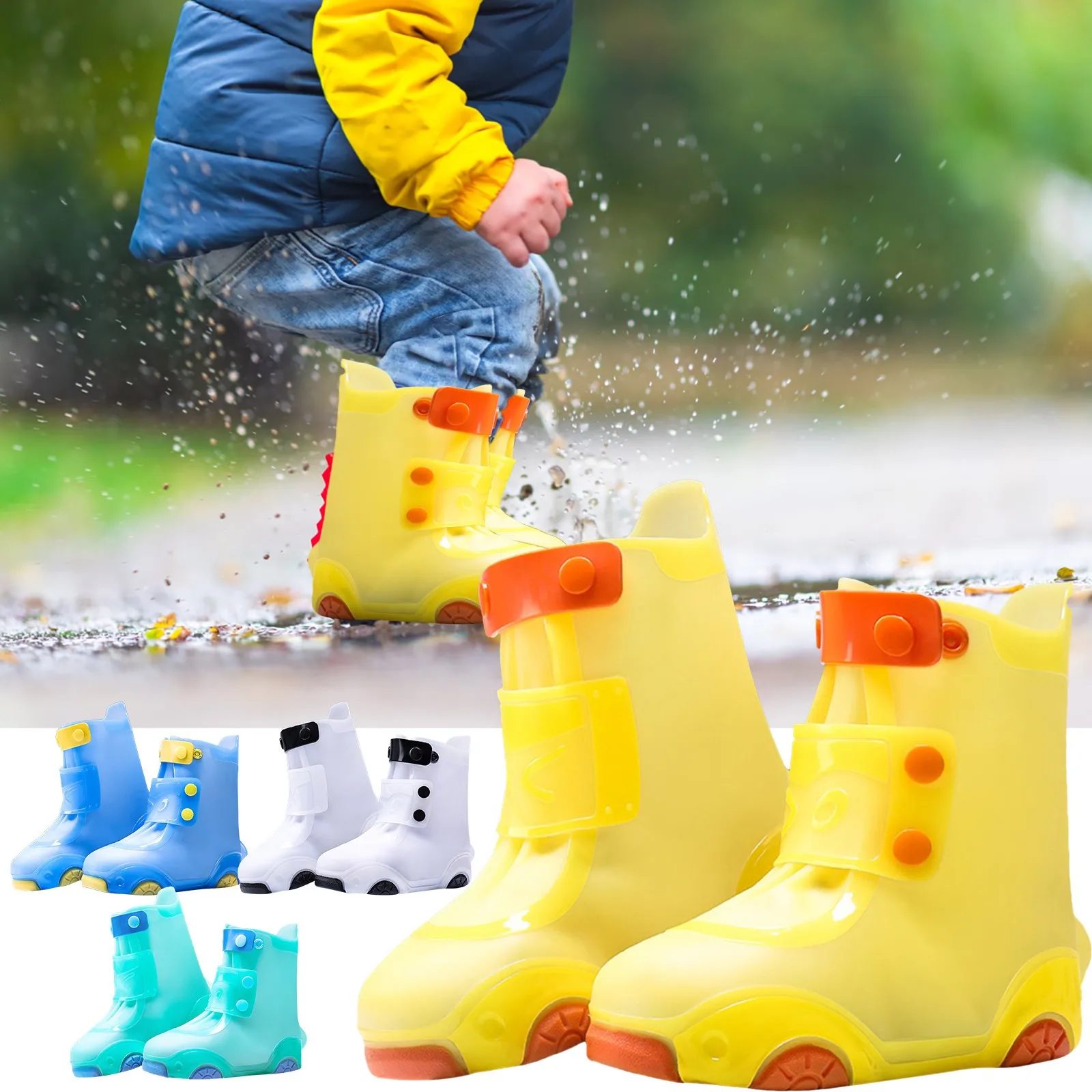 1 Pair Children Rain Overshoes Wear-resistance Animal Print Shoe Covers Non-slip Portable Kid Waterproof Overshoes For Outdoor
1 Pair Children Rain Overshoes Wear-resistance Animal Print Shoe Covers Non-slip Portable Kid Waterproof Overshoes For Outdoor