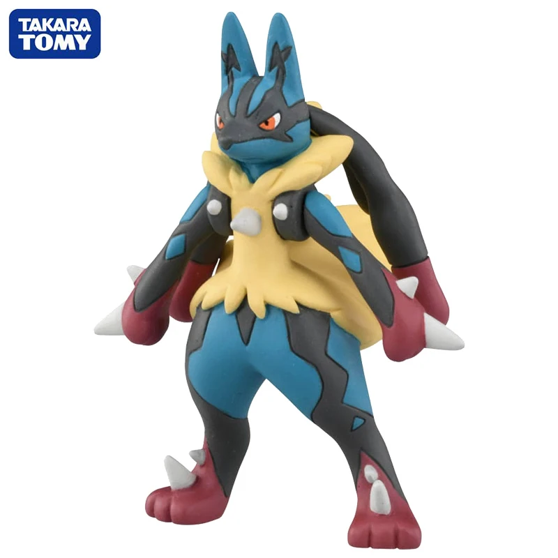 

[In Stock] TAKARA TOMY Pokemon MS-52 Mega Lucario 5.6cm Anime Game Figure Nice Original Collectible Model Ornament Gift Toys