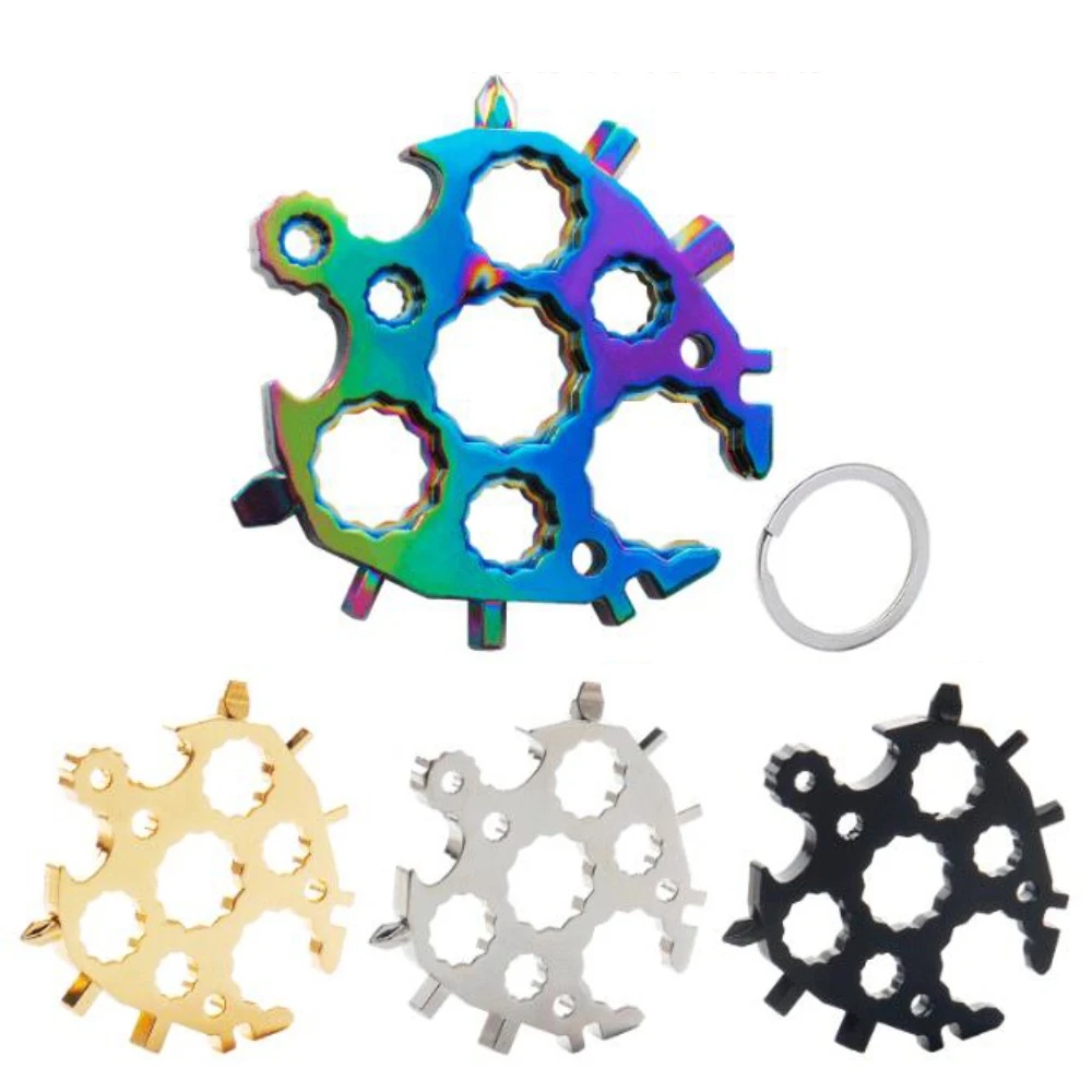 Multifunctional Turtle-shaped Octagonal Snowflake Wrench 20 In 1 Tool Snowflake Tool Card Combination Wrench Tool Outdoor Gadget
Multifunctional Turtle-shaped Octagonal Snowflake Wrench 20 In 1 Tool Snowflake Tool Card Combination Wrench Tool Outdoor Gadget