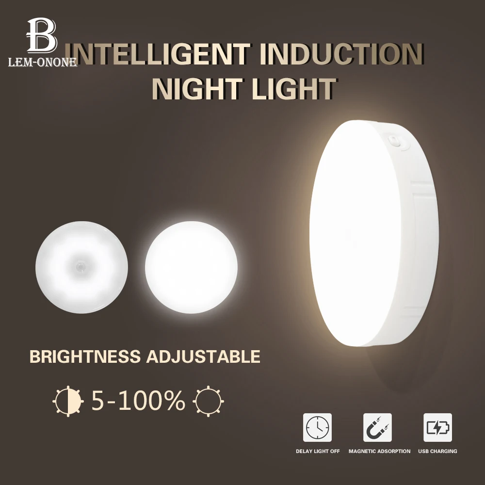 LED PIR Human Body Induction NightLight USB Rechargeable 10/12 Beads Cabinet Closet Light Wall Lamp for Home Bedroom Corridor
LED PIR Human Body Induction NightLight USB Rechargeable 10/12 Beads Cabinet Closet Light Wall Lamp for Home Bedroom Corridor