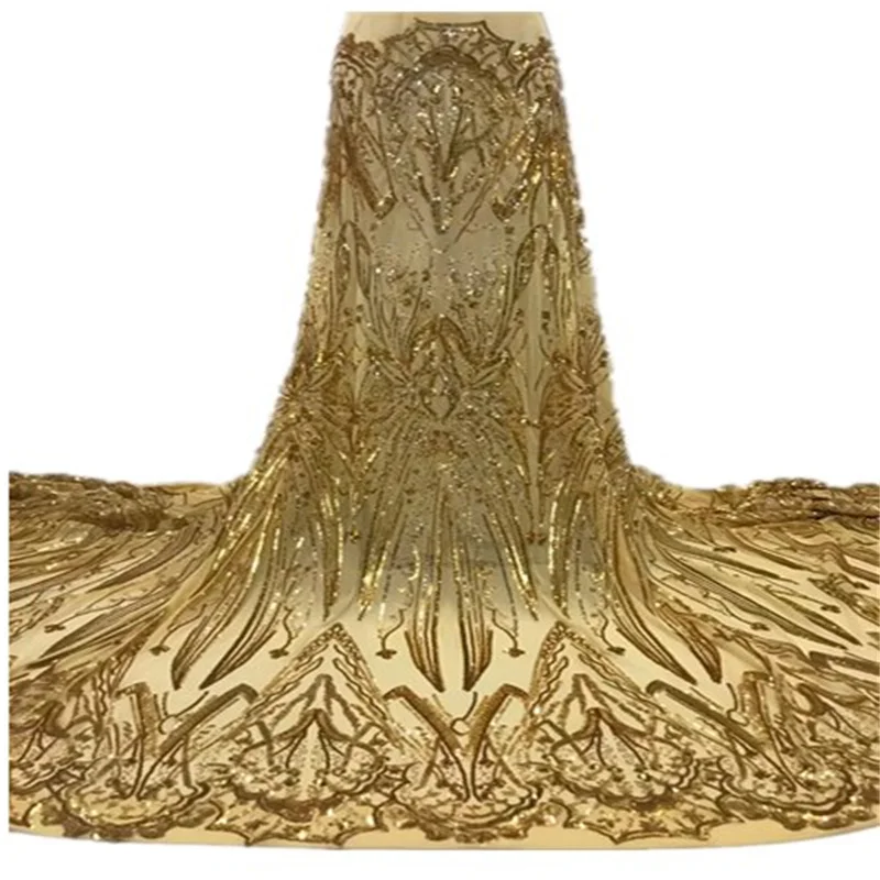 Gold African Lace Fabric 2022 High Quality Embroidery Voile Lace Fabric Nigeria French Lace Fabric For Evening Party Dress FL128
Gold African Lace Fabric 2022 High Quality Embroidery Voile Lace Fabric Nigeria French Lace Fabric For Evening Party Dress FL128