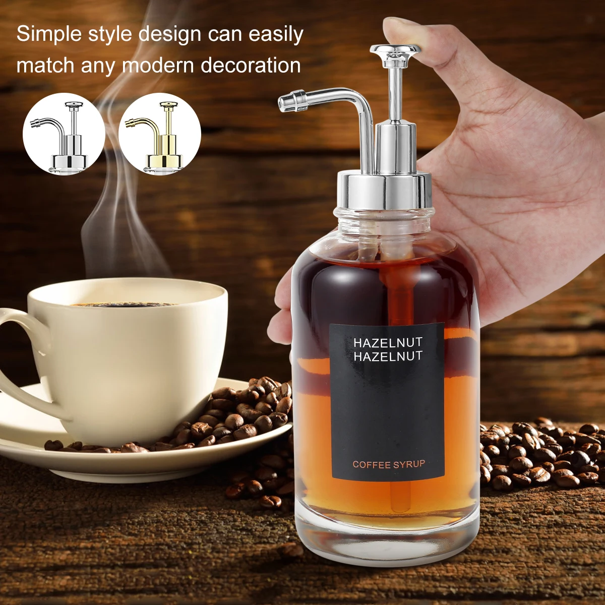 2pcs Coffee Syrup Dispenser Set 500ml Portable Minimalist Clear Easy Use Bottle Kitchen Containers Bottle
2pcs Coffee Syrup Dispenser Set 500ml Portable Minimalist Clear Easy Use Bottle Kitchen Containers Bottle