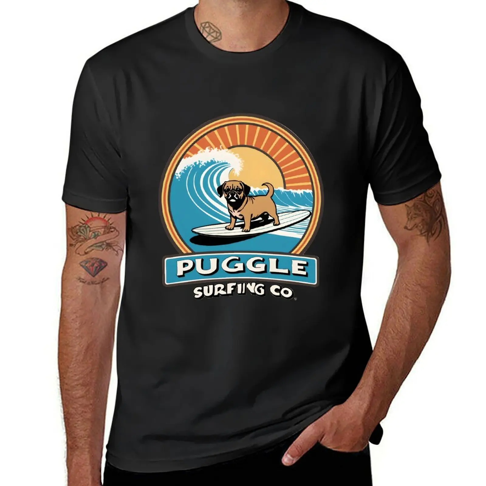 Puggle Surfing Co. T-Shirt anime vintage clothes animal prinfor boys customizeds Short sleeve tee men
Puggle Surfing Co. T-Shirt anime vintage clothes animal prinfor boys customizeds Short sleeve tee men