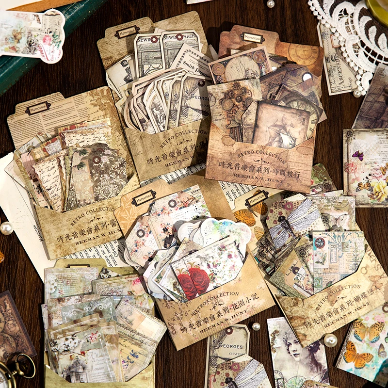 45pcs/pack Vintage Materials Stickers Pack Srapbook Decor Junk Journal DIY Photo Album Collage Diary Sticker Stationery
45pcs/pack Vintage Materials Stickers Pack Srapbook Decor Junk Journal DIY Photo Album Collage Diary Sticker Stationery