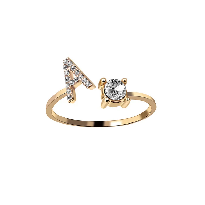 Creative Crystal Opening Ring A-Z Letter Initial Name Ring Halloween Graduation Valentine Gift Rings Accessories
Creative Crystal Opening Ring A-Z Letter Initial Name Ring Halloween Graduation Valentine Gift Rings Accessories