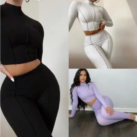 Women's Pants Set 2023 Spring Autumn High Waist Breathable Leisure Sports Leggings Solid Half High Collar Short Top Streetwear
Women's Pants Set 2023 Spring Autumn High Waist Breathable Leisure Sports Leggings Solid Half High Collar Short Top Streetwear
