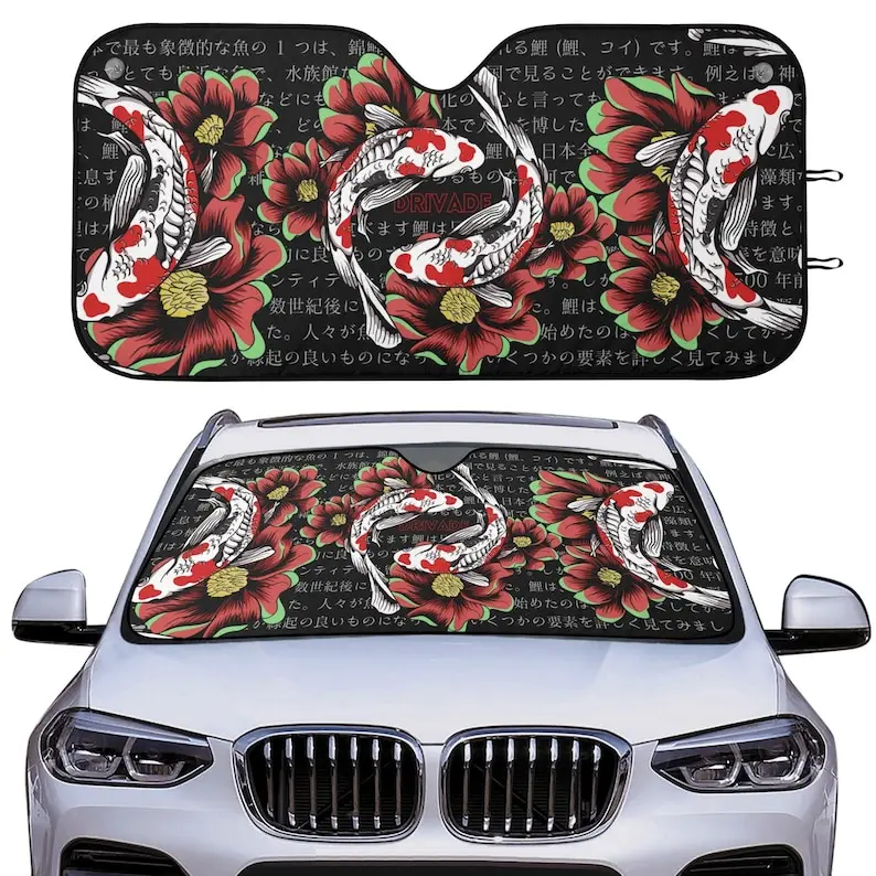 Цветочный автомобильный тент Koi Fish JDM, аксессуары для автомобиля в японском стиле, баннер на лобовое стекло, японская рыба, цветы, дизайн JDM, автомобиль Sunshi
Цветочный автомобильный тент Koi Fish JDM, аксессуары для автомобиля в японском стиле, баннер на лобовое стекло, японская рыба, цветы, дизайн JDM, автомобиль Sunshi