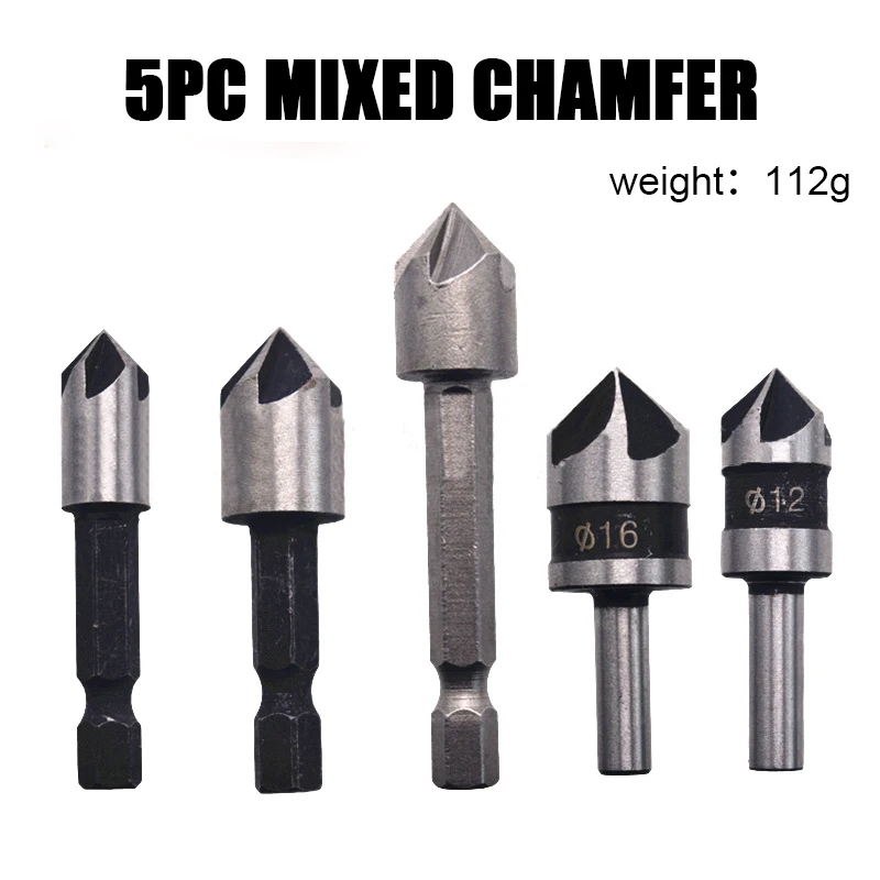5PCS Hex Countersink Boring 90 Degrees Countersink Drill Bit For Woodr Metal Chamfer Cutter Chamfer Metal Drilling Bit Set
5PCS Hex Countersink Boring 90 Degrees Countersink Drill Bit For Woodr Metal Chamfer Cutter Chamfer Metal Drilling Bit Set