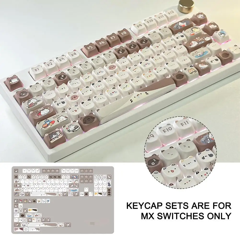 Милые колпачки для механической клавиатуры Cat Head MAO Profile PBT Square Key Cap
Милые колпачки для механической клавиатуры Cat Head MAO Profile PBT Square Key Cap