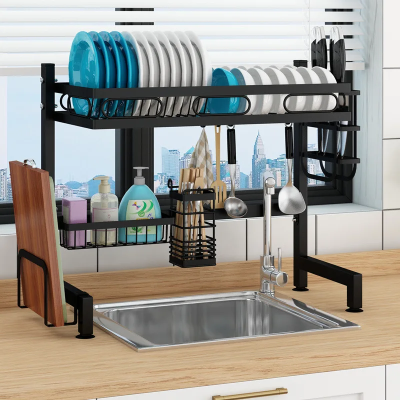 Kitchen Stainless Steel Sink Drain Rack Kitchen Shelf DIY Dishes Cutlery Dry Drain Rack 2 Layer Storage Rack Pantry Organizer
Kitchen Stainless Steel Sink Drain Rack Kitchen Shelf DIY Dishes Cutlery Dry Drain Rack 2 Layer Storage Rack Pantry Organizer