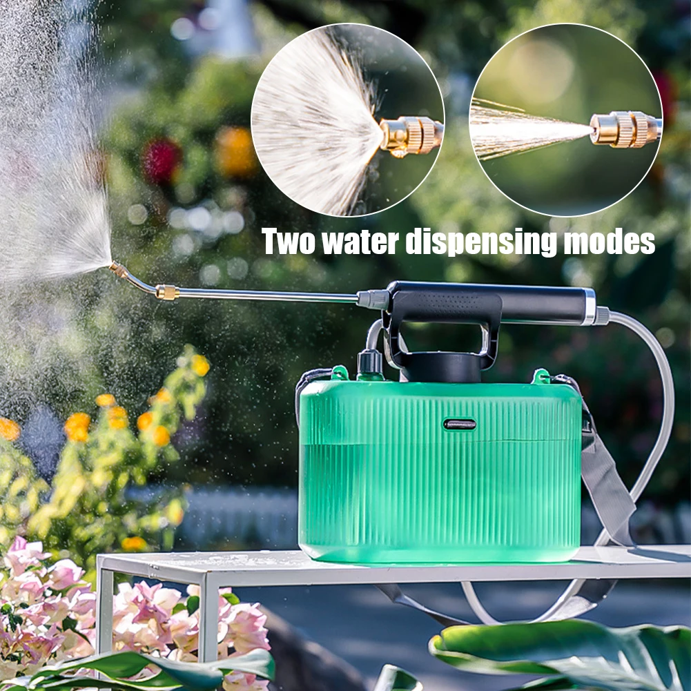 

Shoulder Style Electric Sprayer 5L Watering Can With Spray Gun Automatic Garden Plant Mister USB Rechargeable Irrigation Tool