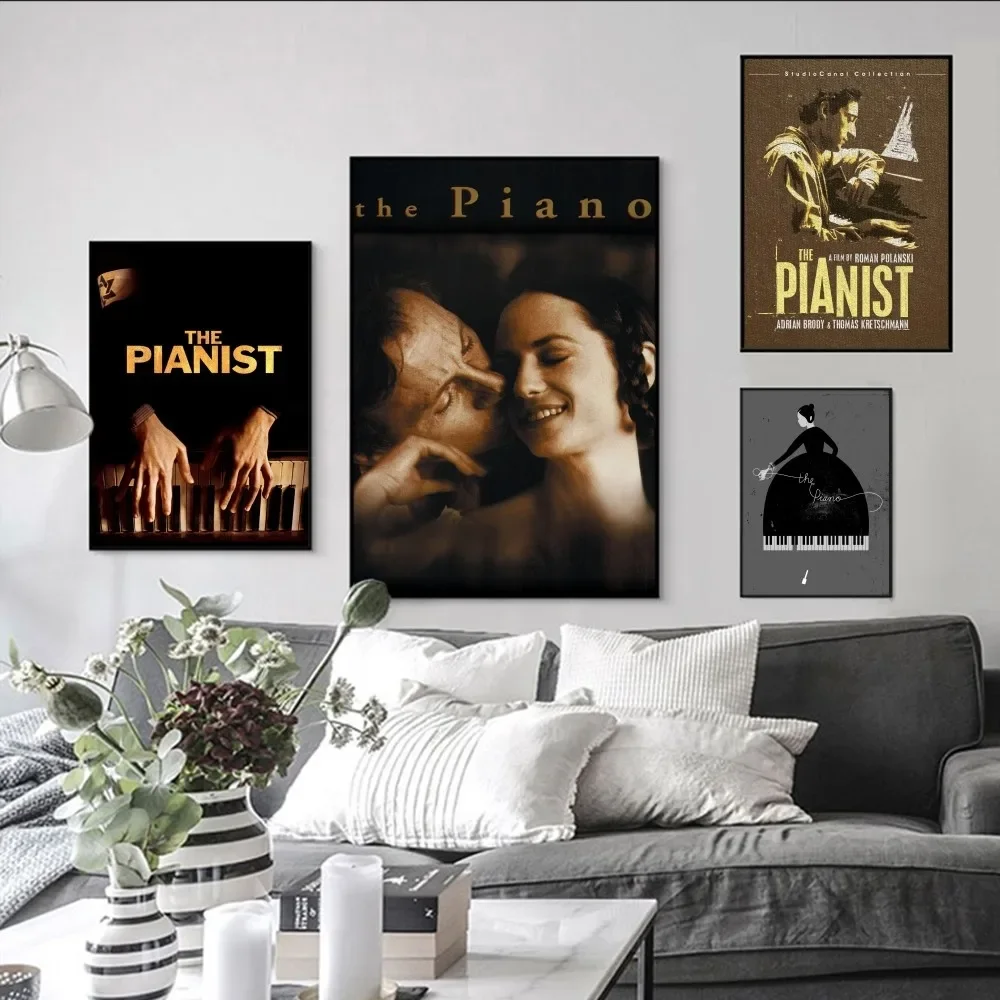 Retro piano pianist movie Poster Self-adhesive Art Poster Retro Kraft Paper Sticker DIY Room Bar Vintage Decorative Painting
Retro piano pianist movie Poster Self-adhesive Art Poster Retro Kraft Paper Sticker DIY Room Bar Vintage Decorative Painting