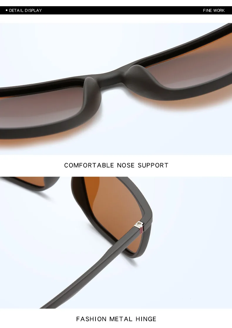 Kwadratowe spolaryzowane okulary mężczyźni Anti Glare Minus Tea Lens 11 Sb5dea63ad75d4b8d839155797080b5feq