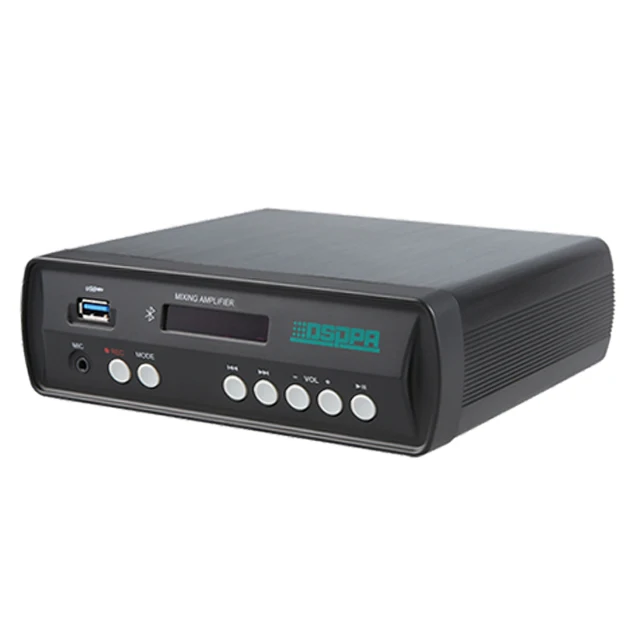 DSPPA Mini60 2x30W Digital Amplifier Stereo Sound Mini Bluetooth Class D Amplifier with USB for Restaurants and Cafes
DSPPA Mini60 2x30W Digital Amplifier Stereo Sound Mini Bluetooth Class D Amplifier with USB for Restaurants and Cafes