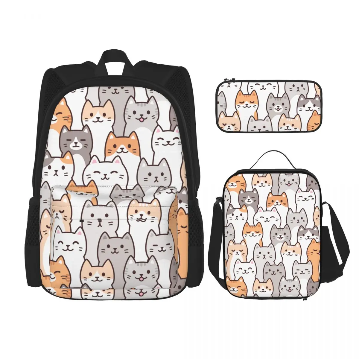 3 Pcs/Set School Backpack for Girls Children Schoolbags Kids School Pencil Case Lunchbox Cute Family Cartoon Cat
3 Pcs/Set School Backpack for Girls Children Schoolbags Kids School Pencil Case Lunchbox Cute Family Cartoon Cat