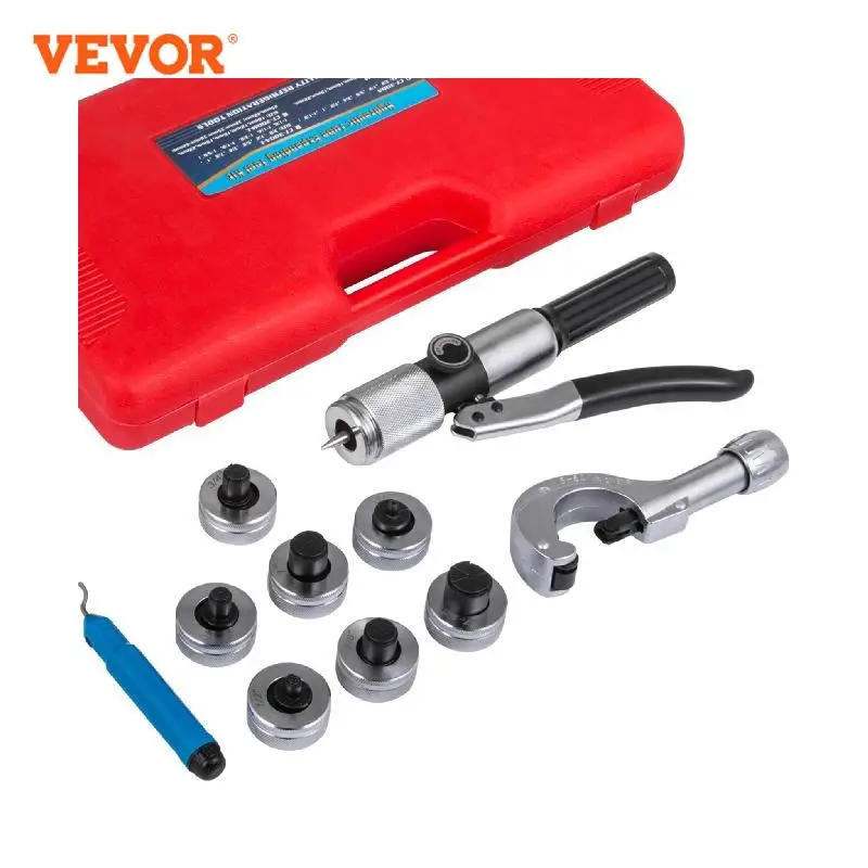 VEVOR HVAC Hydraulic Swaging Tool Kit Manual Copper Alumimum Pipe Expanding Machine 7 Heads Tube Expander 3/8 to 1-1/8in 10-28mm
VEVOR HVAC Hydraulic Swaging Tool Kit Manual Copper Alumimum Pipe Expanding Machine 7 Heads Tube Expander 3/8 to 1-1/8in 10-28mm