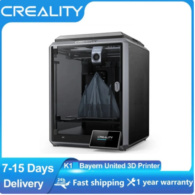 

CREALITY 3D Printer K1 Printers 220*220*250mm 600mm/s High Speed with 4.3''Color Touchscreen Printing Dual-gear Direct Extruder