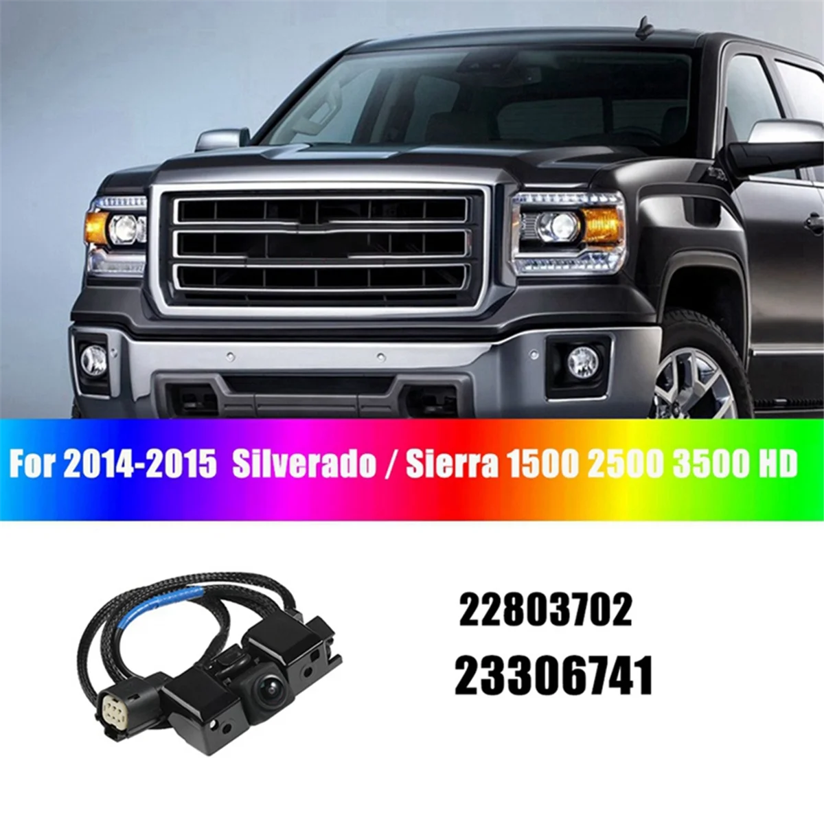 Автомобильная парковочная камера заднего вида для Chevrolet Silverado 1500 GMC Sierra 2014-2015, резервная камера 23306741 22803702
Автомобильная парковочная камера заднего вида для Chevrolet Silverado 1500 GMC Sierra 2014-2015, резервная камера 23306741 22803702