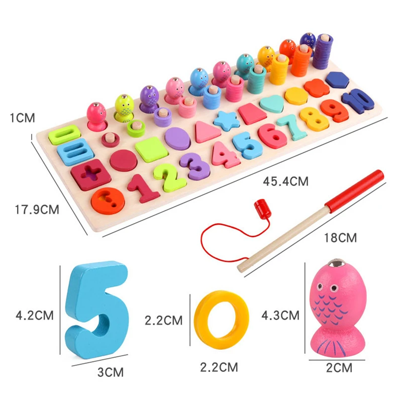 Montessori Educational Wooden Toys Geometric Shape Matching Count Magnetic Fishing Toys Math Early Educational Toys For Children
Montessori Educational Wooden Toys Geometric Shape Matching Count Magnetic Fishing Toys Math Early Educational Toys For Children
