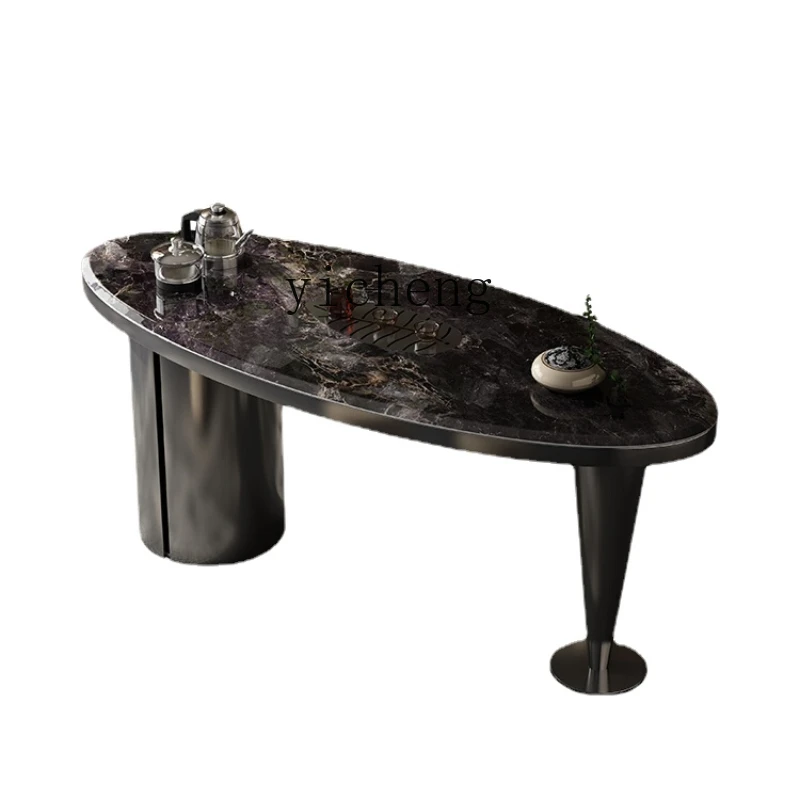 Yy Tea Table and Chair Combination Light Luxury Modern Simple Home High-End Stone Plate Small Tea Table 
Yy Tea Table and Chair Combination Light Luxury Modern Simple Home High-End Stone Plate Small Tea Table