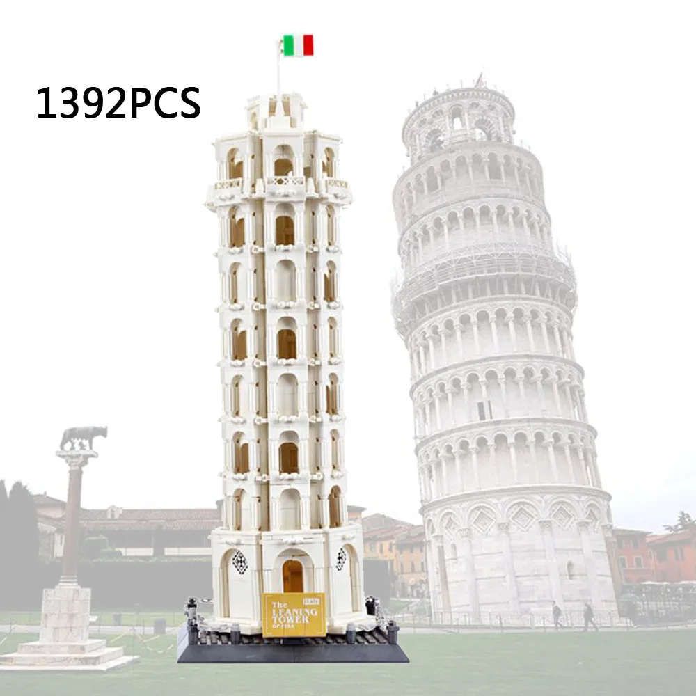 World Famous Cultural Art Ancient Architecture Model Block Italy Leaning Tower of Pisa Building Brick Toys Collection For Gifts
World Famous Cultural Art Ancient Architecture Model Block Italy Leaning Tower of Pisa Building Brick Toys Collection For Gifts