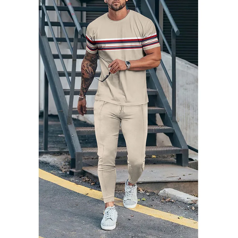 Summer Men's 3D Digital Printing Fashion Tracksuit Casual Short Sleeve T-shirt And Pants Two Piece Sets
Summer Men's 3D Digital Printing Fashion Tracksuit Casual Short Sleeve T-shirt And Pants Two Piece Sets