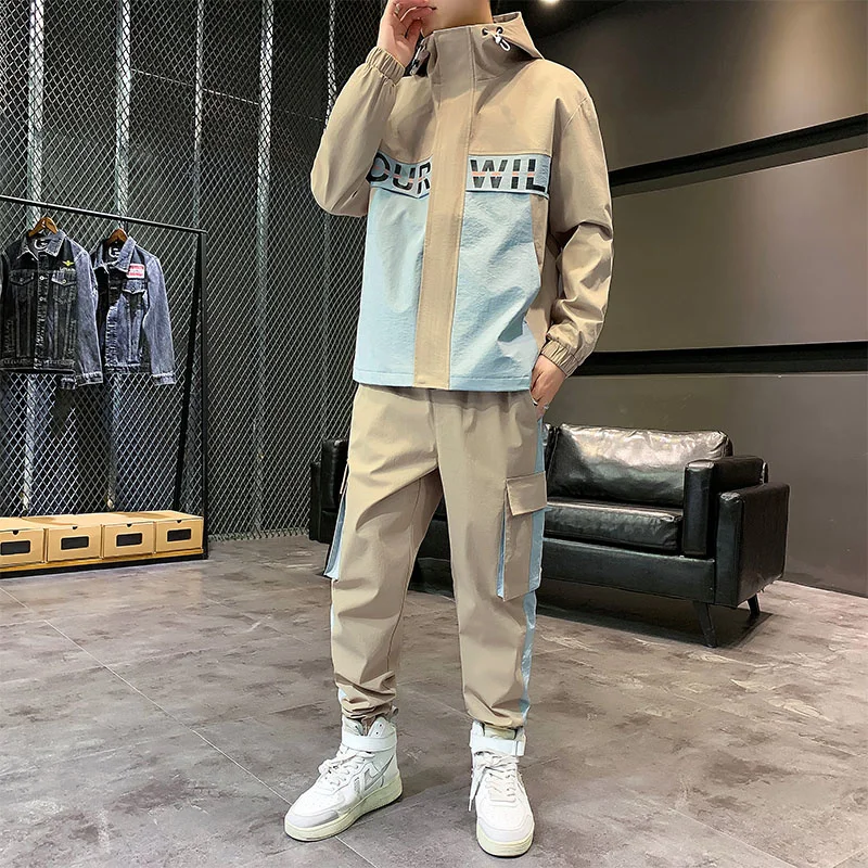 Men's Tracksuit Spring/autumn Man Two-piece Set Sweat Suit Overalls Korean Style Leisure Suit Plus Size dies+Harem Pants
Men's Tracksuit Spring/autumn Man Two-piece Set Sweat Suit Overalls Korean Style Leisure Suit Plus Size dies+Harem Pants