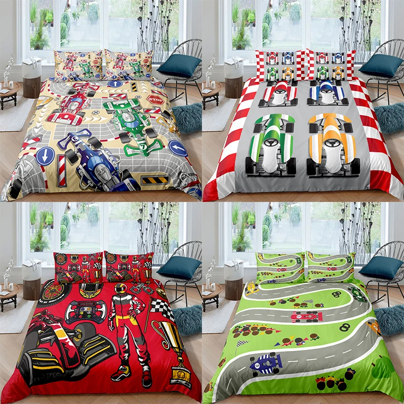 Bedding Set Luxury 3D Racing Car Print 2/3Pcs Kids Adult Comfortable Duvet Cover Pillowcase Home Textile Single/Queen/King Size
Bedding Set Luxury 3D Racing Car Print 2/3Pcs Kids Adult Comfortable Duvet Cover Pillowcase Home Textile Single/Queen/King Size