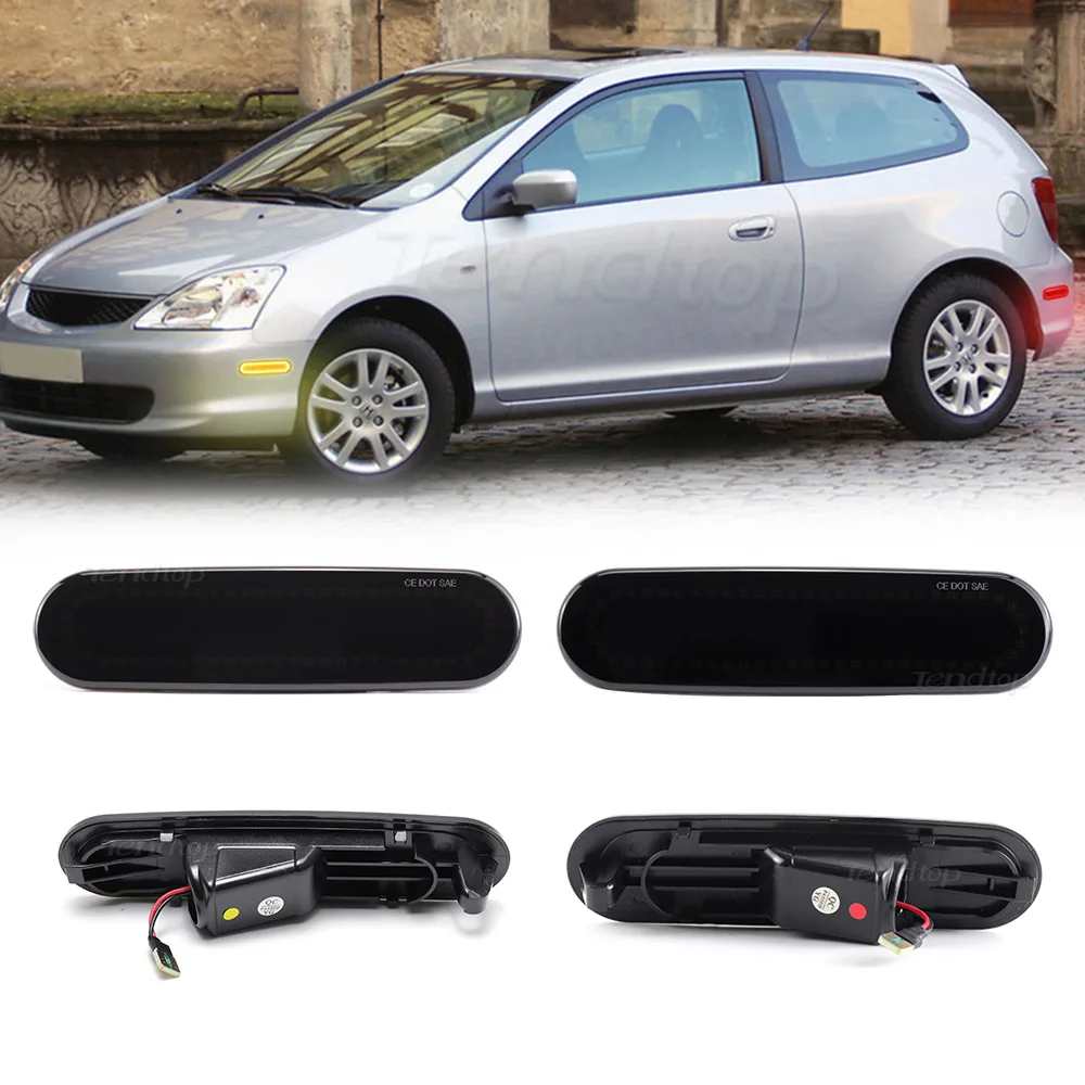 Front / Rear LED Flashing Turn Signal Light Side Marker Lamp for 2002-2005 Honda Civic Si EP3 3 Door Amber Red Fender Lights
Front / Rear LED Flashing Turn Signal Light Side Marker Lamp for 2002-2005 Honda Civic Si EP3 3 Door Amber Red Fender Lights
