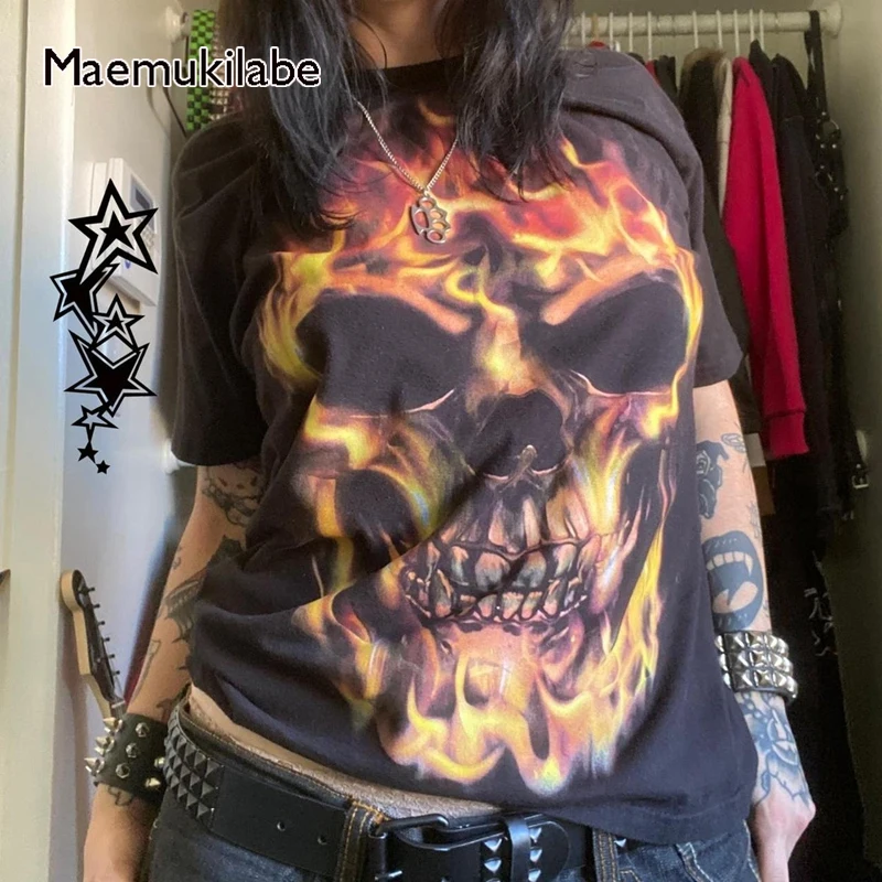 Футболка Maemukilabe с принтом Goth Grunge 00s, винтажная свободная футболка с принтом E-Girl, футболка с коротким рукавом, Женская толстовка Y2K в стиле ретро с кибер-эмо
Футболка Maemukilabe с принтом Goth Grunge 00s, винтажная свободная футболка с принтом E-Girl, футболка с коротким рукавом, Женская толстовка Y2K в стиле ретро с кибер-эмо