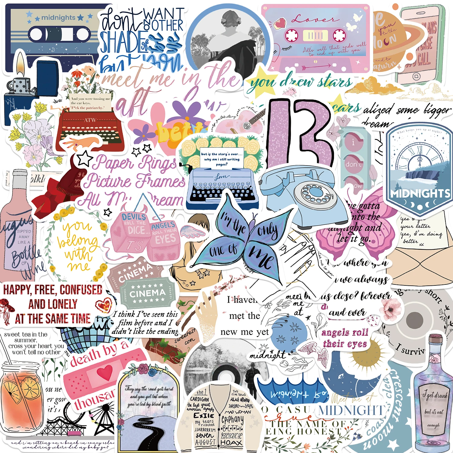 52PCS Taylor Swift Albums Stickers For Waterproof Decal Laptop Motorcycle Luggage Snowboard Fridge Phone Singer Sticker
52PCS Taylor Swift Albums Stickers For Waterproof Decal Laptop Motorcycle Luggage Snowboard Fridge Phone Singer Sticker