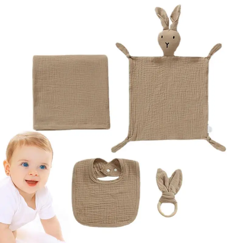Security Blanket 4Pcs/Set Newborn Essentials For Baby Shower Security Blanket Baby Bath Towel Baby Bib Baby Chewing Ring For
Security Blanket 4Pcs/Set Newborn Essentials For Baby Shower Security Blanket Baby Bath Towel Baby Bib Baby Chewing Ring For