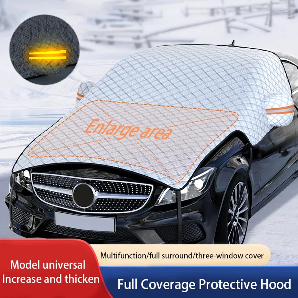 High Quality Car Snow Cover Extra Large Car Windshield Cover Protection With Hood Side Mirror Cover Snowproof Sunshade Protector
High Quality Car Snow Cover Extra Large Car Windshield Cover Protection With Hood Side Mirror Cover Snowproof Sunshade Protector