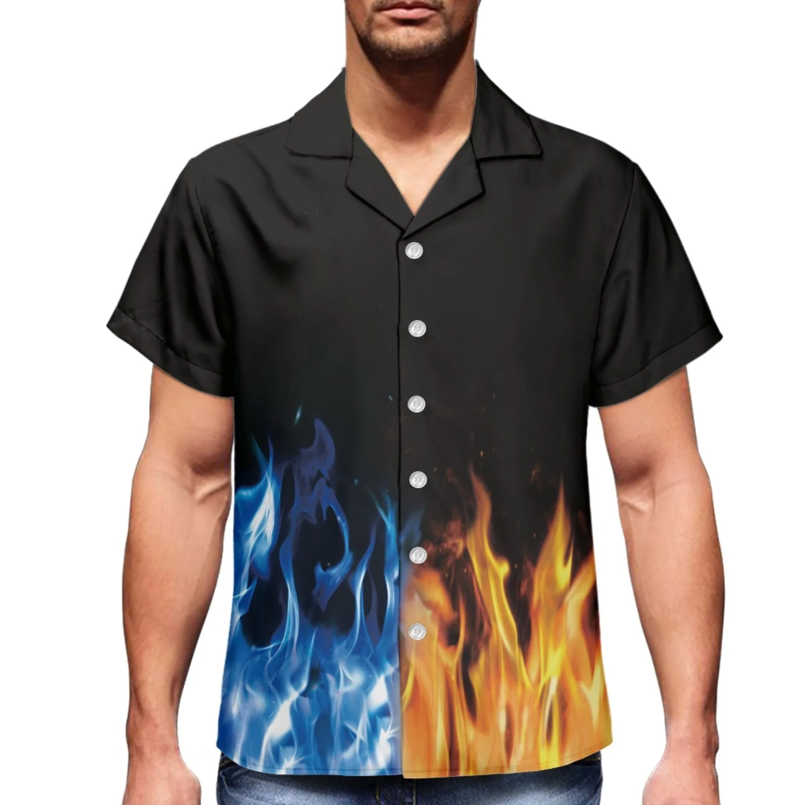 Новая пляжная Гавайская роскошная мужская летняя спортивная рубашка с V-образным вырезом и короткими рукавами для путешествий на заказ с однотонным фоновым принтом 
Новая пляжная Гавайская роскошная мужская летняя спортивная рубашка с V-образным вырезом и короткими рукавами для путешествий на заказ с однотонным фоновым принтом