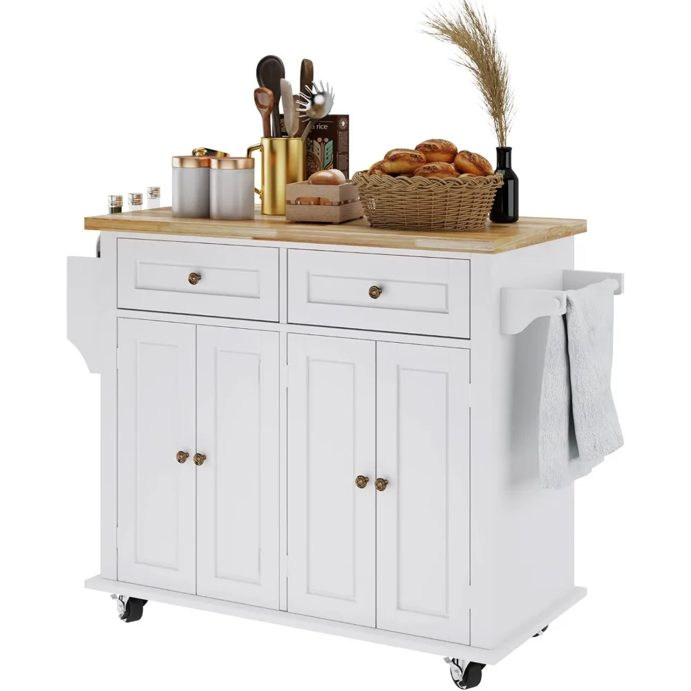 Kitchen Island Cart with Storage Kitchen Cart with Wheels Bar Serving Cart with Large Countertop, with Towel Holder
Kitchen Island Cart with Storage Kitchen Cart with Wheels Bar Serving Cart with Large Countertop, with Towel Holder