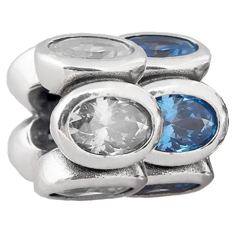 Original Blue & Clear Oval Lights With Crystal Spacer Bead Fit Europe 925 Sterling Silver Charm Bracelet DIY Jewelry
Original Blue & Clear Oval Lights With Crystal Spacer Bead Fit Europe 925 Sterling Silver Charm Bracelet DIY Jewelry