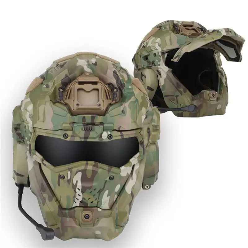 Airsoft Full Face Helmet & Airsoft Mask, with Tactical Headset and Anti-Fog Fan, for Airsoft War Game Protection Gear
Airsoft Full Face Helmet & Airsoft Mask, with Tactical Headset and Anti-Fog Fan, for Airsoft War Game Protection Gear