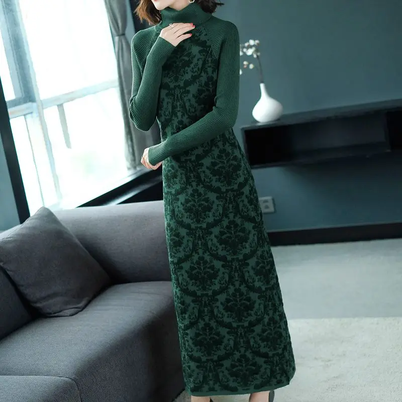 Элегантное винтажное длинное трикотажное платье, женские осенние утепленные платья-туника, праздничное тонкое вязаное женское платье, свитер V6
Элегантное винтажное длинное трикотажное платье, женские осенние утепленные платья-туника, праздничное тонкое вязаное женское платье, свитер V6