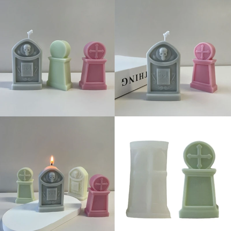 Halloween Candle Moulds Versatile Silicone Resin Epoxy Mold Tombstone Shaped Ornament Mould Silicone Material for Crafts
Halloween Candle Moulds Versatile Silicone Resin Epoxy Mold Tombstone Shaped Ornament Mould Silicone Material for Crafts