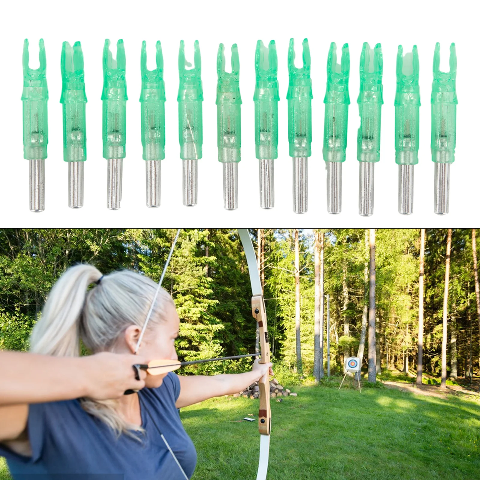 12Pcs 12pcs LED Arrow Nock Tail Automatic LED Archery Arrows Lighted Nocks 6.2mm Arrow Nock Tail Hunting Accessories
12Pcs 12pcs LED Arrow Nock Tail Automatic LED Archery Arrows Lighted Nocks 6.2mm Arrow Nock Tail Hunting Accessories