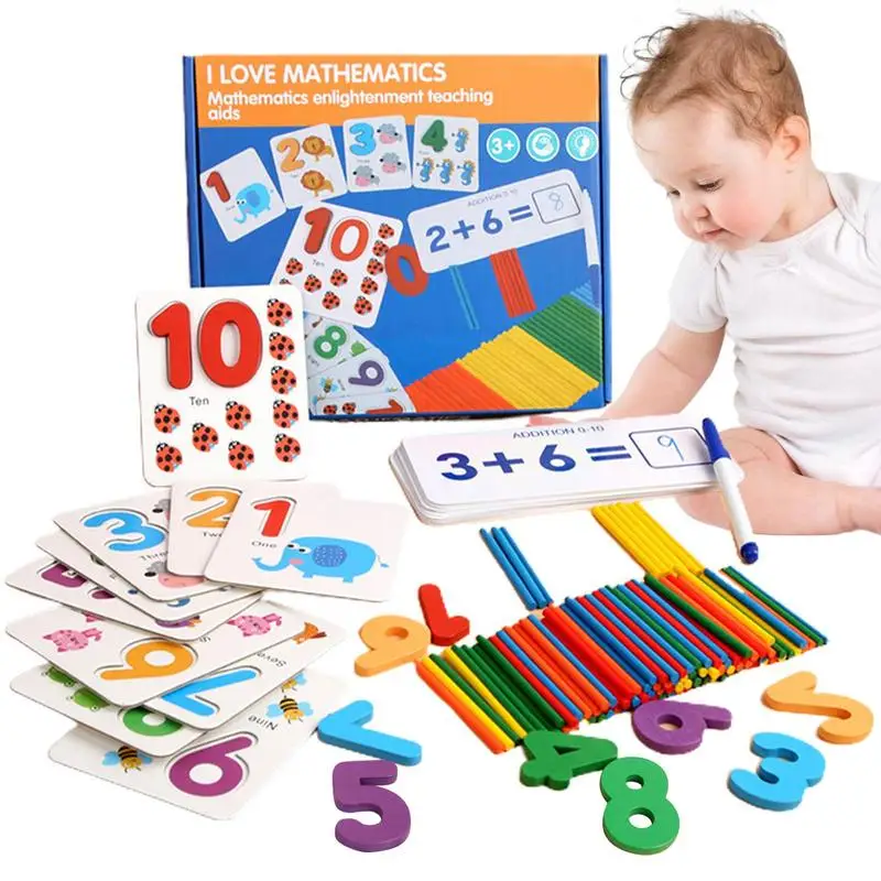 

Математические игрушки Монтессори, игрушки Монтессори, искусственный математический Обучающий набор, игрушки, товары для дома, Обучающие инструменты, математика