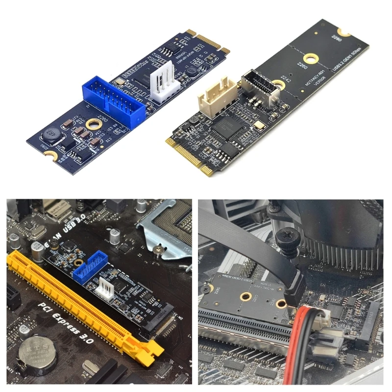 M2 NVME для Type-C переднего типа E A-Key 19PIN удлинитель USB адаптер карта 5 Гбит/с Поддержка-чипсет Renesas uPD720202 B36A
M2 NVME для Type-C переднего типа E A-Key 19PIN удлинитель USB адаптер карта 5 Гбит/с Поддержка-чипсет Renesas uPD720202 B36A